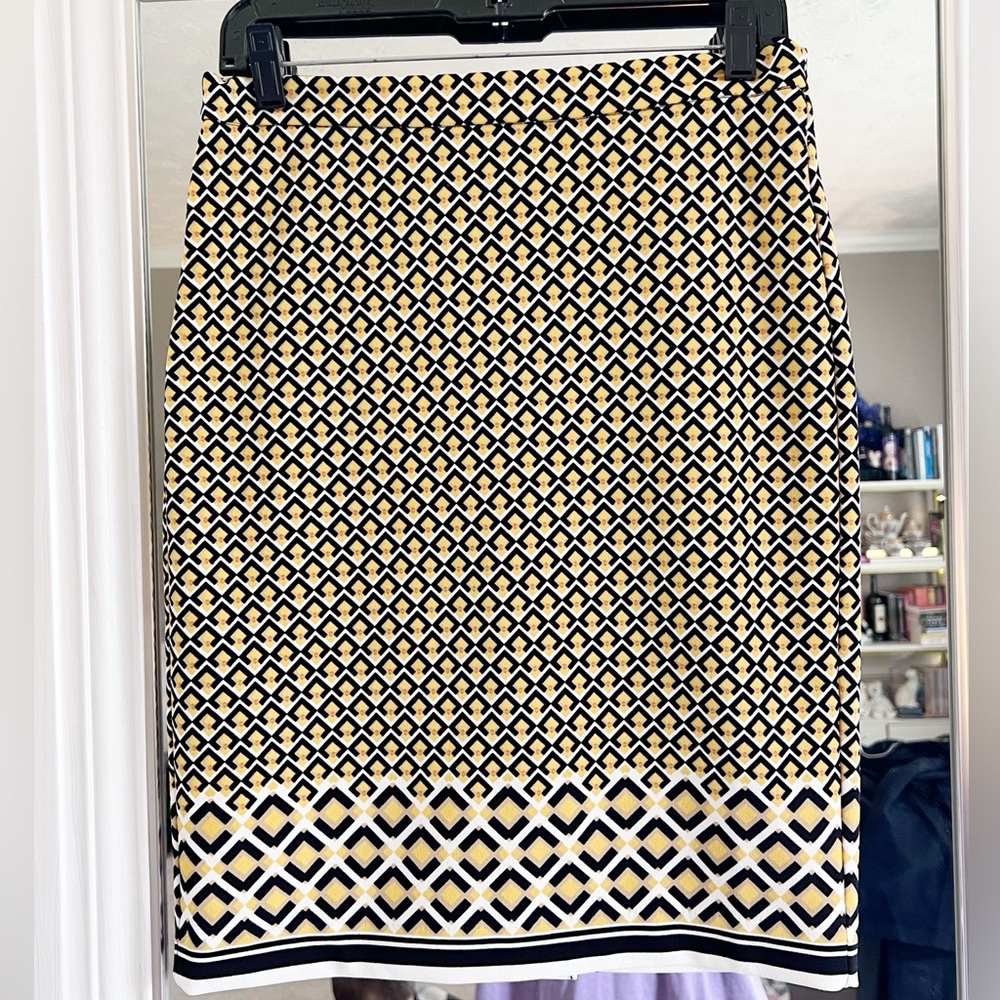 Banana Republic Yellow Pencil Skirt